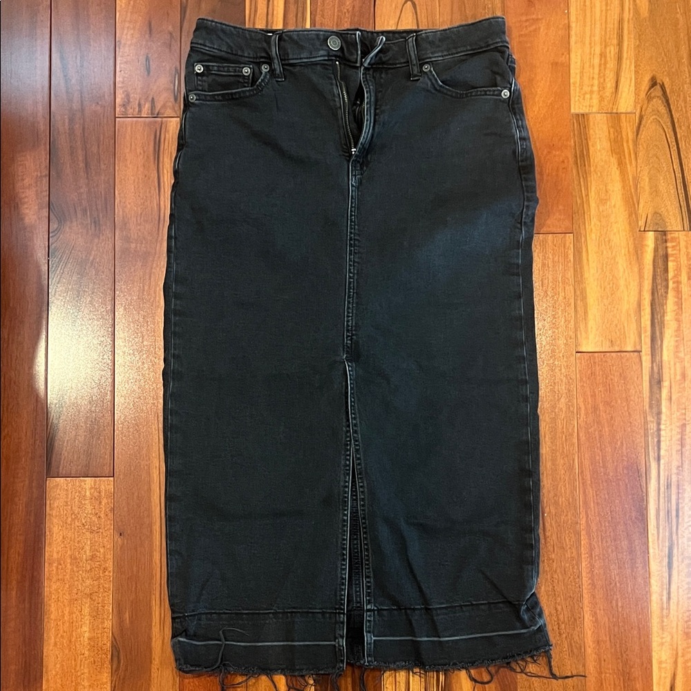 GAP Women's Black Denim Jean Skirt